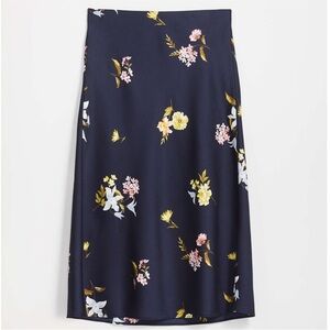 LOFT Bloom Pull On Midi Skirt